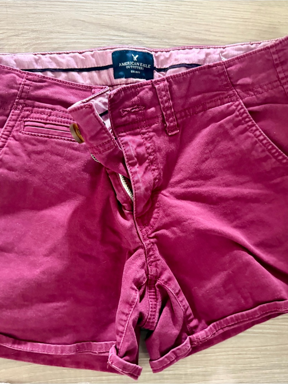 Vintage American Eagle Outfitters Pink High-Rise Women’s Shorts